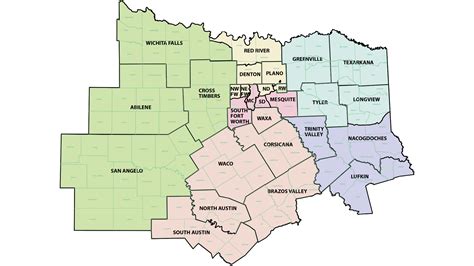 North Texas Counties Map
