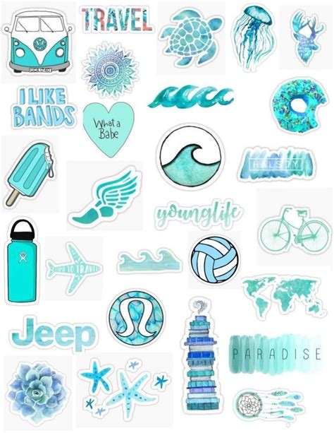 Check out our blue aesthetic selection for the very best in unique or custom, handmade pieces from our digital prints shops. teal tumblr stickers aesthetic blue waves aqua edi... - # ...