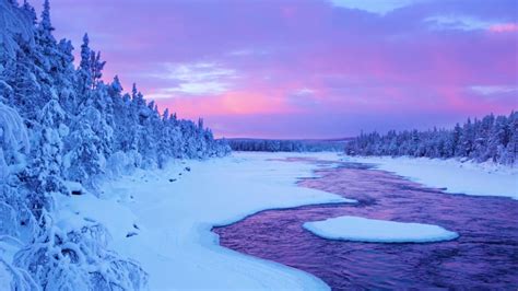 Sunrise In Finnish Lapland Youtube