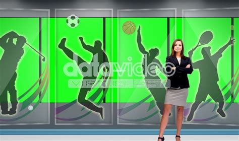Back view of woman brunette using green screen smartphone touching screen swiping surfing the internet. Sports 003 TV Studio Set-Virtual Green Screen Background ...