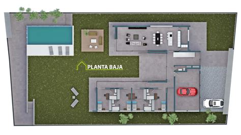Planoplantabaja02c Efihabitat Arquitectura Viviendas Nuevas