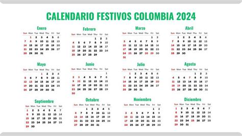 Calendario Con Festivos Y Puentes En Colombia Ange Maggie
