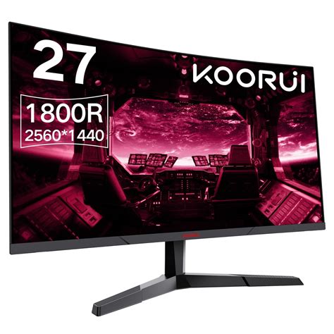 Koorui 27 Inch 2k Qhd 144hz 1mscurved Gaming Monitoradpitive Sync