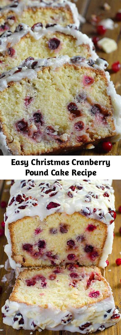 Use different color m&ms for various holidays (i.e., red. Easy Christmas Cranberry Pound Cake Recipe - Mom Secret Ingrediets