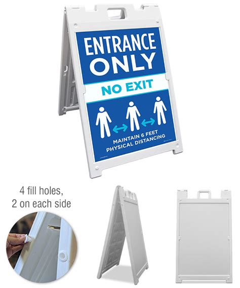 Entrance Only No Exit Sandwich Board Sign Claim Your 10 Discount