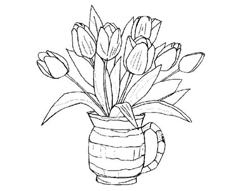 Save coloring page color online. Bouquet Of Flowers Coloring Pages for childrens printable ...