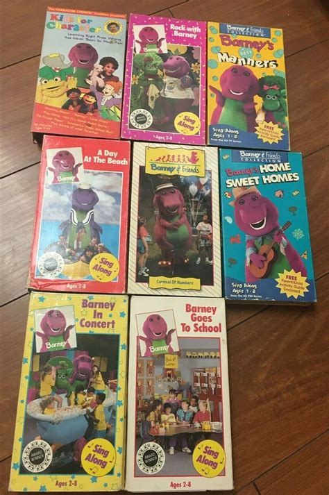 Lot Of 6 Barney Vhs Tapes Barney And Friends Vintage Second Hand