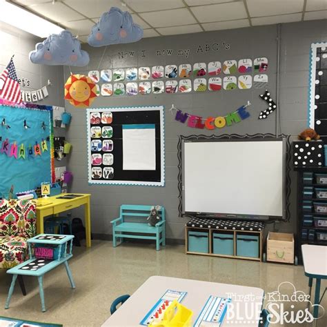 First And Kinder Blue Skies Photo Classroom Reveal