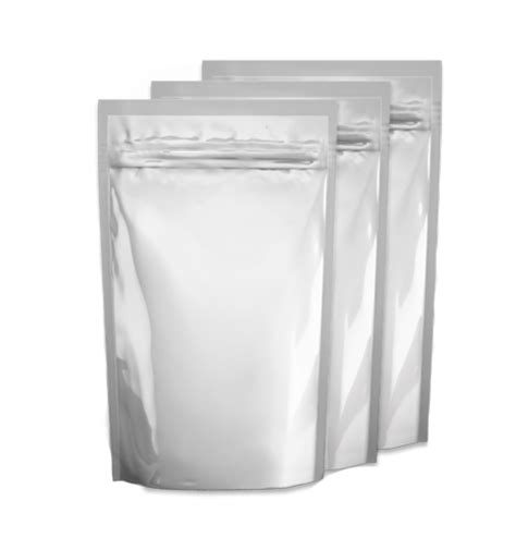 6 X 9 X 3 24oz Sliver Foil Stand Up Zip Lock Bags Pouches Odor Proof