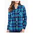 Woolrich  Womens Flannel Shirt Medium Spectrum Blue