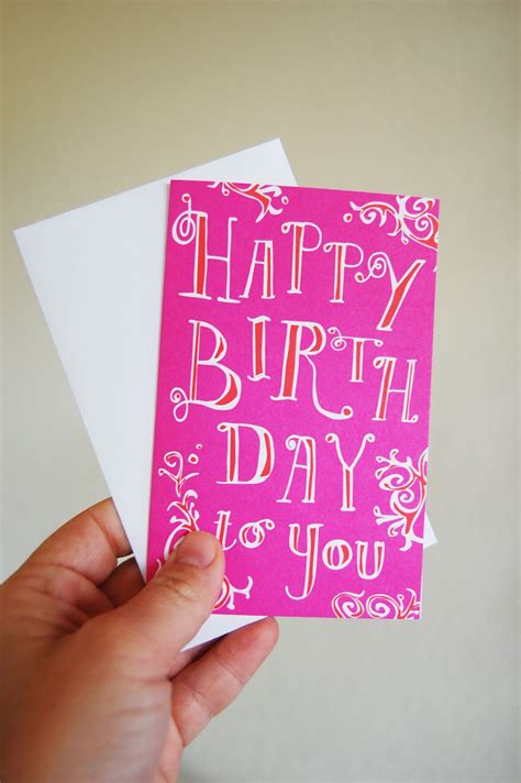 The Fab Miss B Simple Pleasures Letterpressed Birthday Cards