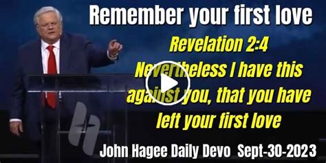 John Hagee September 30 2020 Daily Devotion Revelation 24