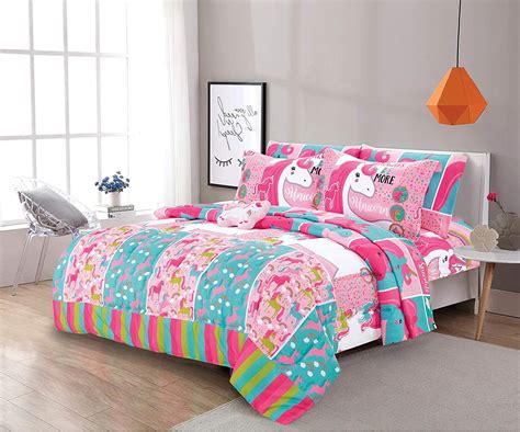 Sapphire Home 3pc Twin Size Kids Girls Teens Comforter Set Wsham
