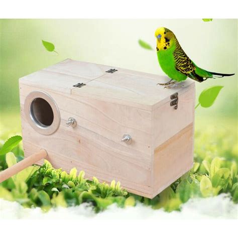 2pc Parakeet Nest Box Budgie Nesting House Breeding Box For Lovebirds