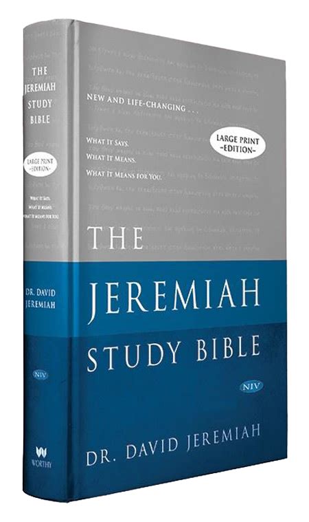 Jeremiah Study Bible Niv Large Print Hardback Davidjeremiahca
