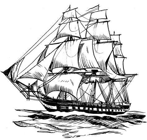Pirate Ship Coloring Pages Sketch Coloring Page