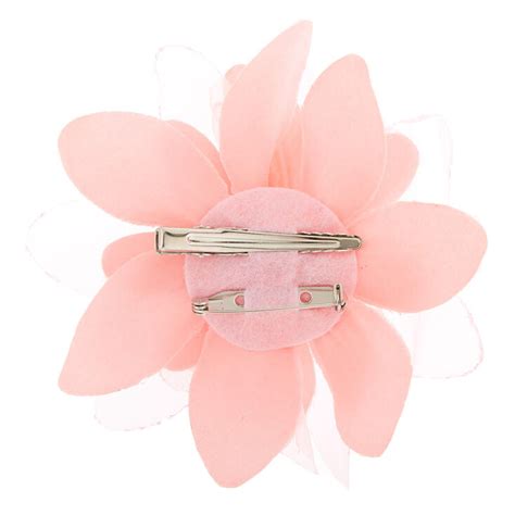 Flower Hair Barrette Pink Claires
