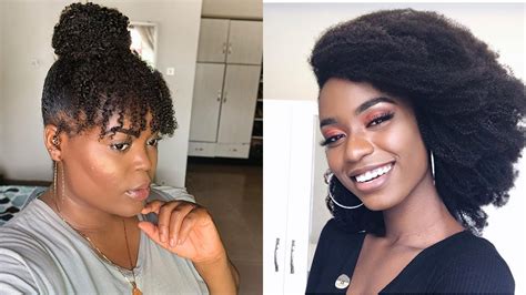11 Natural Hairstyles With Clip In Extensions On 4a 4b 4c Hair Youtube