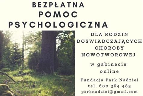 Pomoc Psychologiczna Dla Rodzin Do Wiadczaj Cych Choroby Nowotworowej