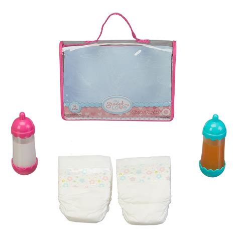My Sweet Love Diaper Play Set For Baby Dolls 5 Pieces