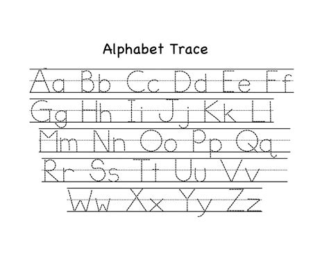 Tracing Letters Worksheets A Z
