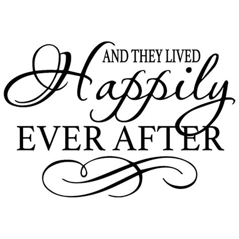 And They Lived Happily Ever After Wall Graphic Free Shipping Etsy