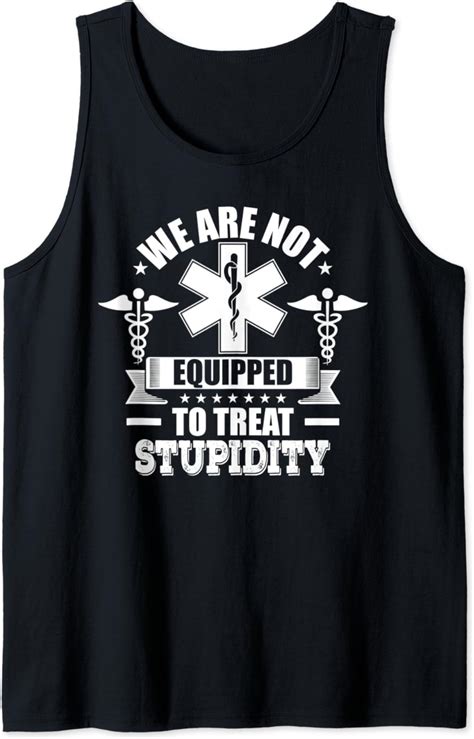 Funny Emt Paramedic And Ems Tank Top Clothing Shoes