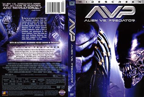 AVP Alien Vs Predator Movie DVD Scanned Covers 4843avp DVD Covers