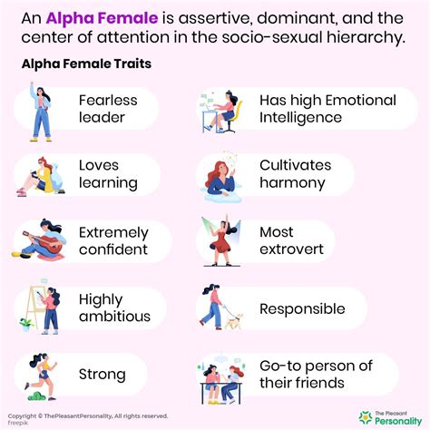 an alpha female is assertive dominant and the center of attention in the socio sexual