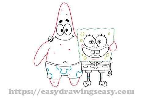 Spongebob And Patrick Drawings Easy Patrick Drawing Spongebob