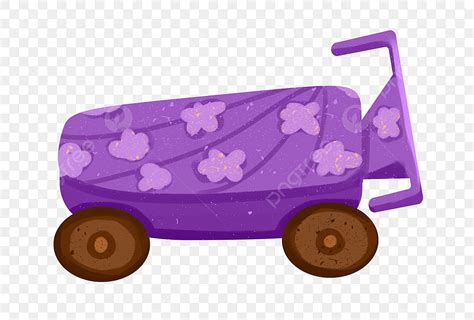 Purple Vehicle Cartoon Illustration Vehicle Car Car Clipart Png