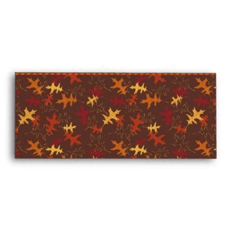 Oak Leaves In Fall Colors For Thanksgiving Envelope Zazzle