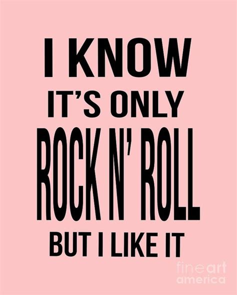 I Know Its Only Rock And Roll But I Like It Tee Poster Canvas Print