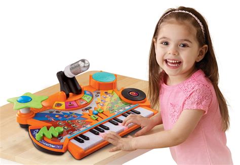 Vtech Record And Learn Kidistudio Piano Keyboard Dj Toy With Microphone