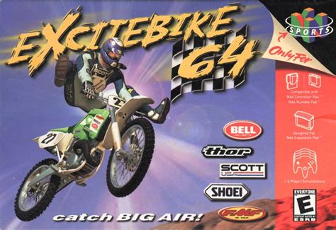 Excitebike 64 2000 Nintendo 64 Box Cover Art Mobygames