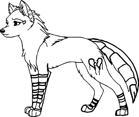 Wolf Anime Coloring Pages At Free Printable