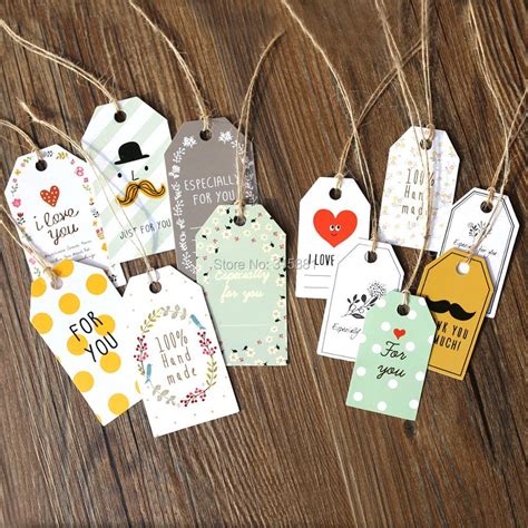 Make an easy diy birthday card with just a few pieces of paper. Paper tag, Gift decoration tag, DIY Blank Price Hang Tag ...