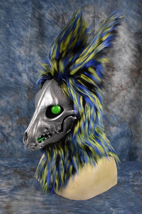 Custom Apprentice Artist Completed Skull Dog Mask