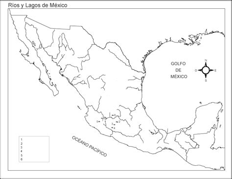 Mapa De México Sin Nombres