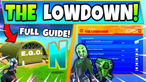 Fortnite Ego Outposts And The Lowdown Challenges Guide Hidden N