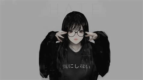 Aoi Ogata Hate Chan Women With Glasses Looking At Viewer Original