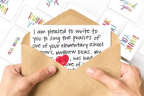 Maybe you would like to learn more about one of these? The best gift you can give a teacher is a thank-you letter.