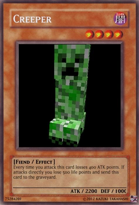 It does not involve you downloading any third party software or any toolkits to do the job, but you get things done directly in the baked in the online editor. Minecraft Cards - Casual Card Design - Yugioh Card Maker Forum