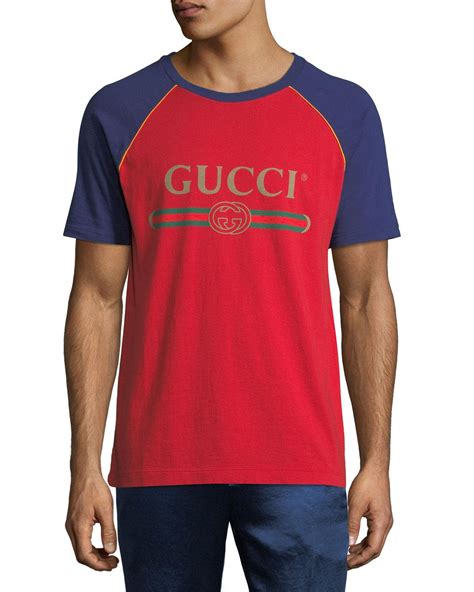 Simply browse an extensive selection of the best gucci shirt and filter by best match or price to find one that suits you! Lyst - Gucci Bicolor Logo Bicolor T-shirt in Red for Men
