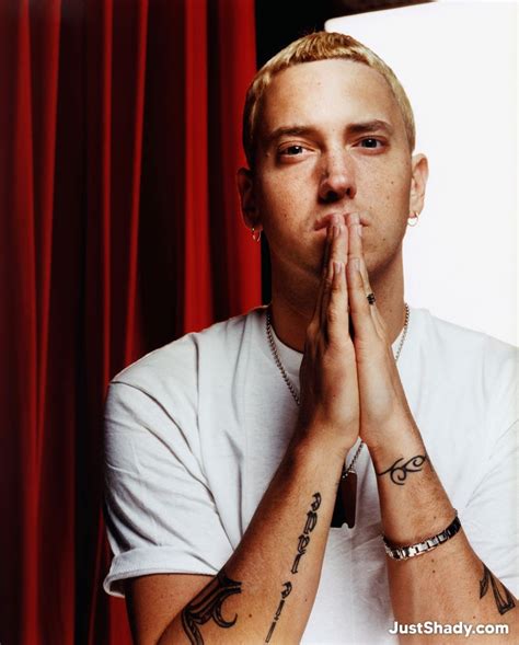 Eminem Red White Background Photoshoot 01