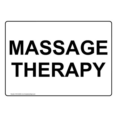 Massage Therapy Sign Nhe 32292