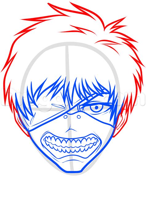 He used to be a normal. Draw Kaneki Ken From Tokyo Ghoul, Step by Step, Drawing ...