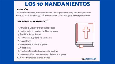 Los 10 Mandamientos De Moisés Y Su Significado Cristiano ¡¡resumen