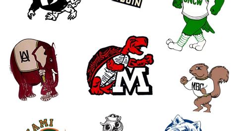 College Football Mascots Logos