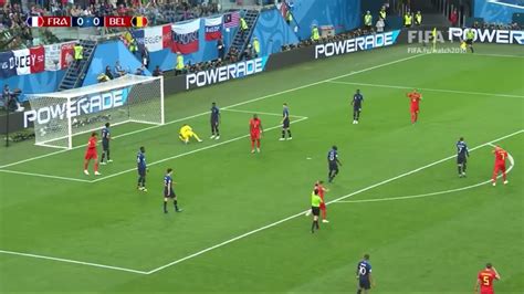 fifa world cup semifinal france vs belgium mind blowing shots by france youtube